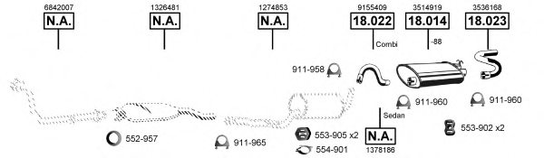 ASMET VO185085 Exhaust System